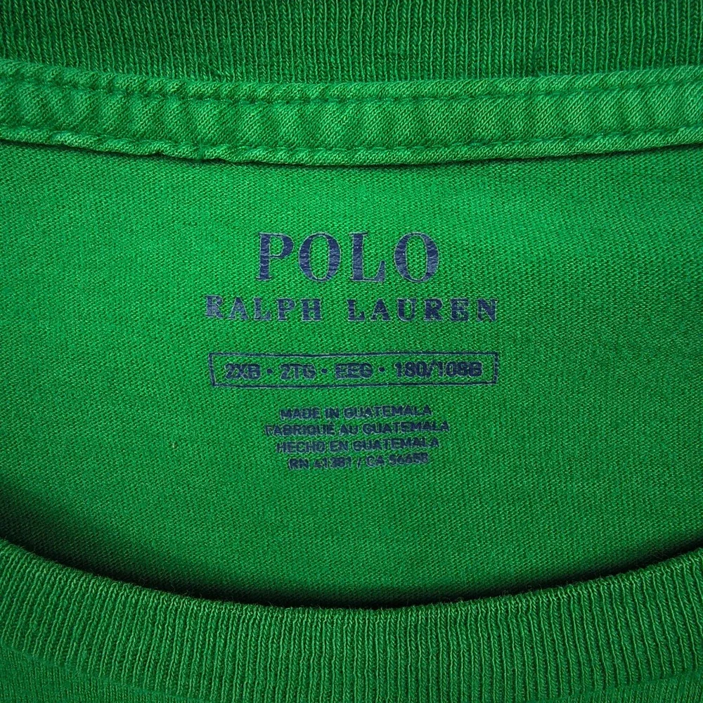 Polo‎ Ralph Lauren Mens 2XB Green Graphic Logo Short Sleeve T-Shirt Big & Tall